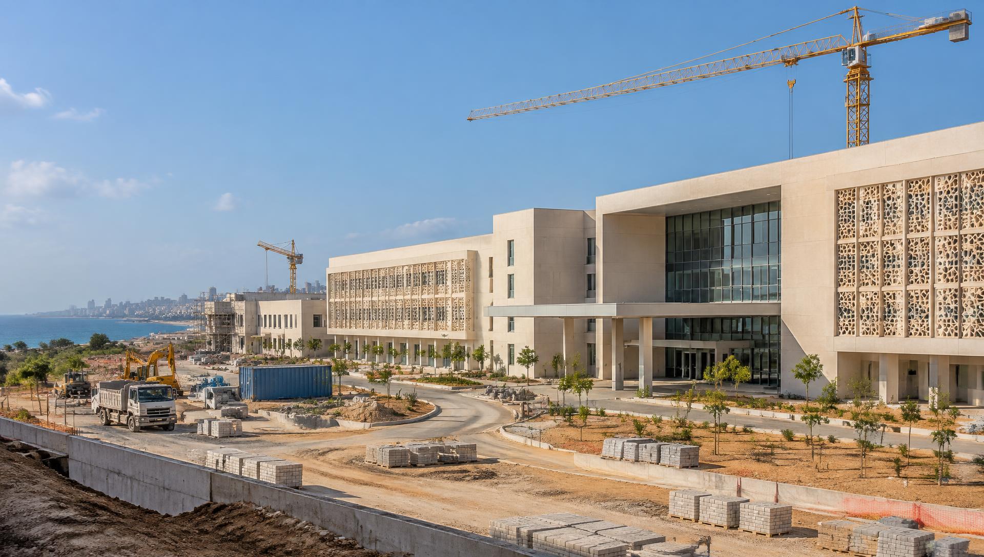 Façade contemporaine de l’Hôpital Aristide Le Dantec à Dakar